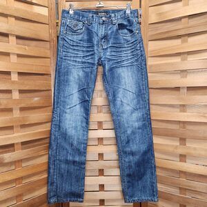 Rebel Blue Denim Jeans Girl Size 14 Cotton Polyester